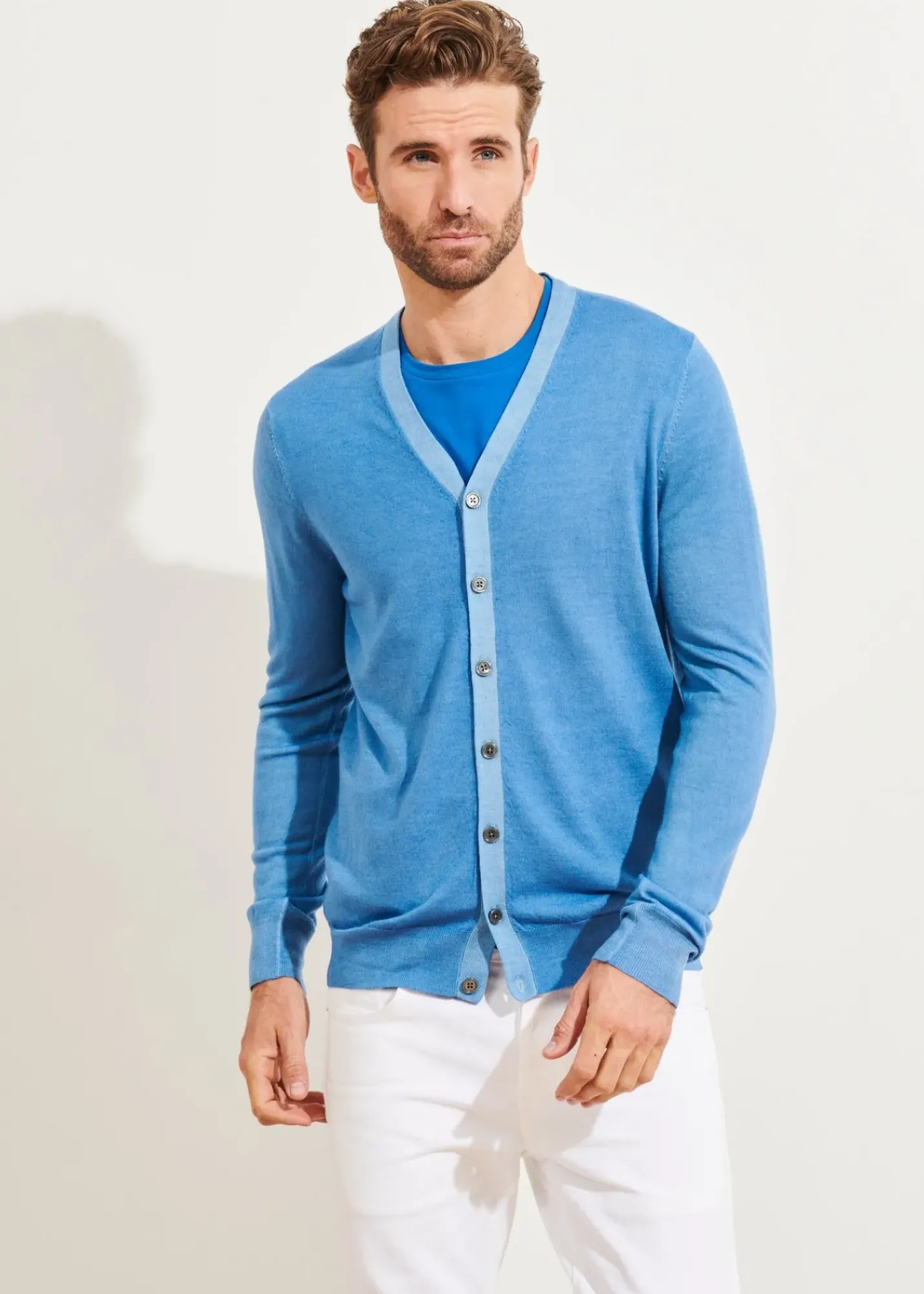 PATRICK ASSARAF Extra-Fine Merino Cardigan|Men Knitwear