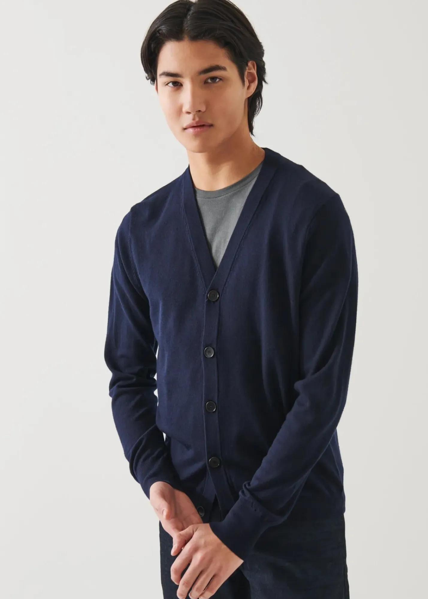 PATRICK ASSARAF Extra-Fine Merino Cardigan|Men Knitwear