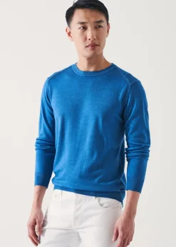 PATRICK ASSARAF Extra-Fine Merino Cold Dye Crewneck|Men Knitwear