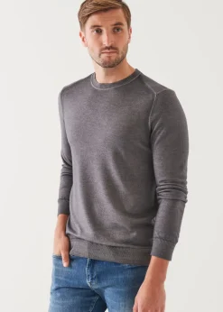 PATRICK ASSARAF Extra-Fine Merino Cold Dye Crewneck|Men Knitwear