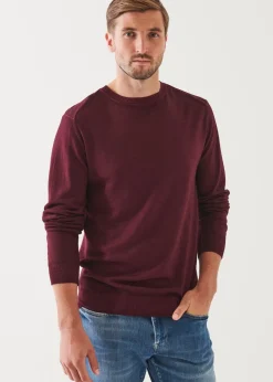 PATRICK ASSARAF Extra-Fine Merino Cold Dye Crewneck|Men Knitwear