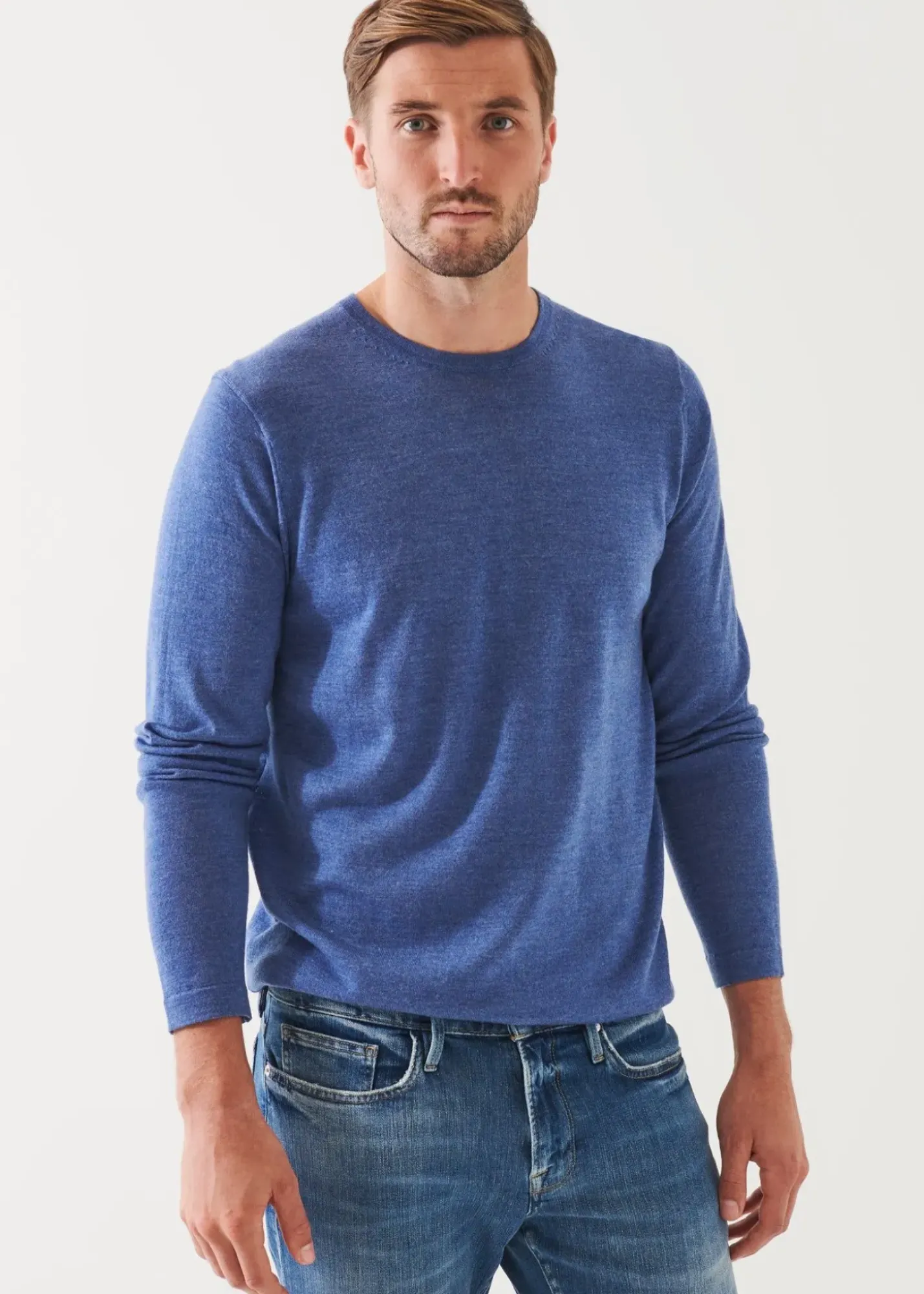 PATRICK ASSARAF Extra-Fine Merino Crewneck|Men Knitwear