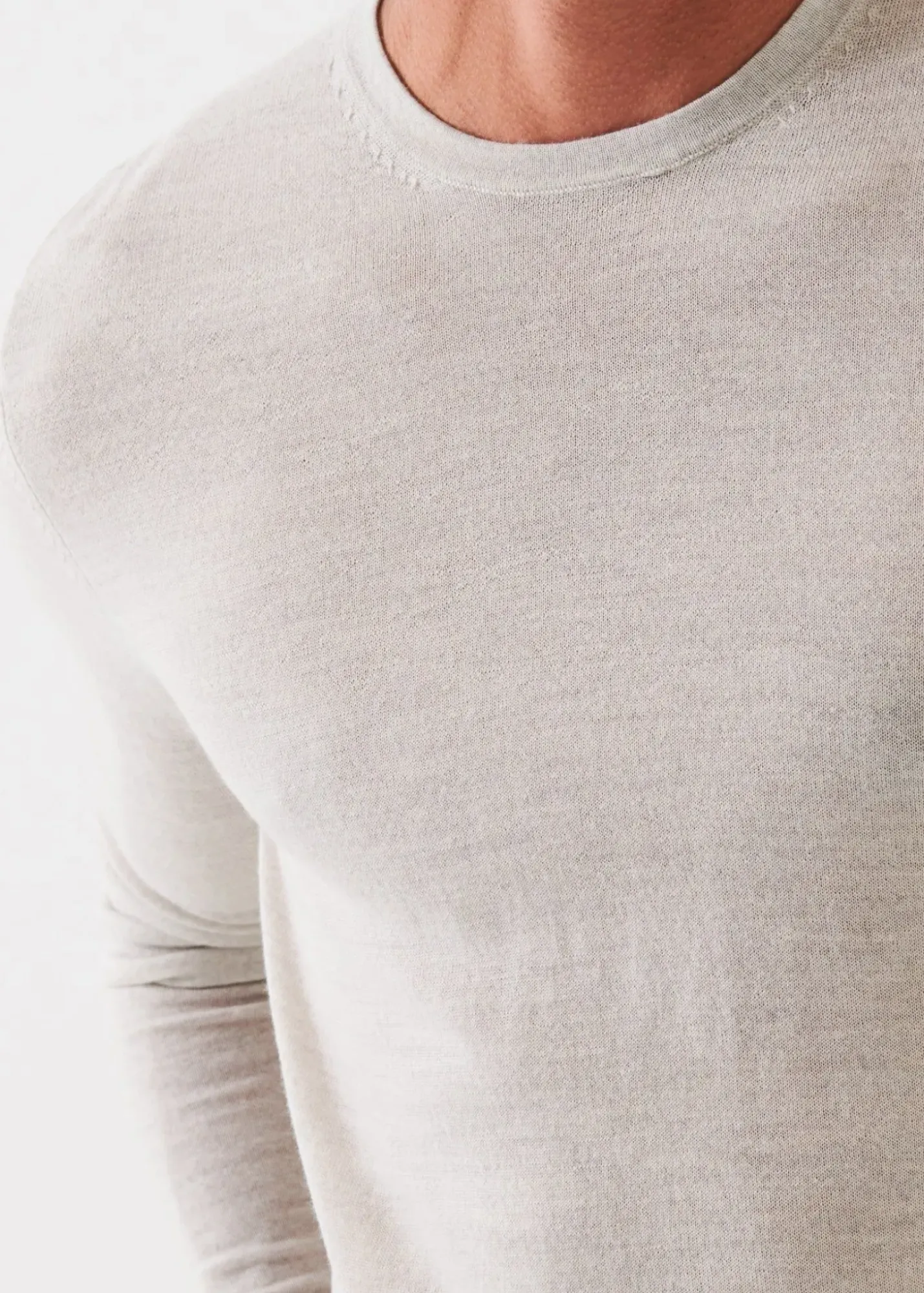PATRICK ASSARAF Extra-Fine Merino Crewneck|Men Knitwear