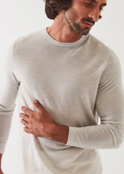 PATRICK ASSARAF Extra-Fine Merino Crewneck|Men Knitwear