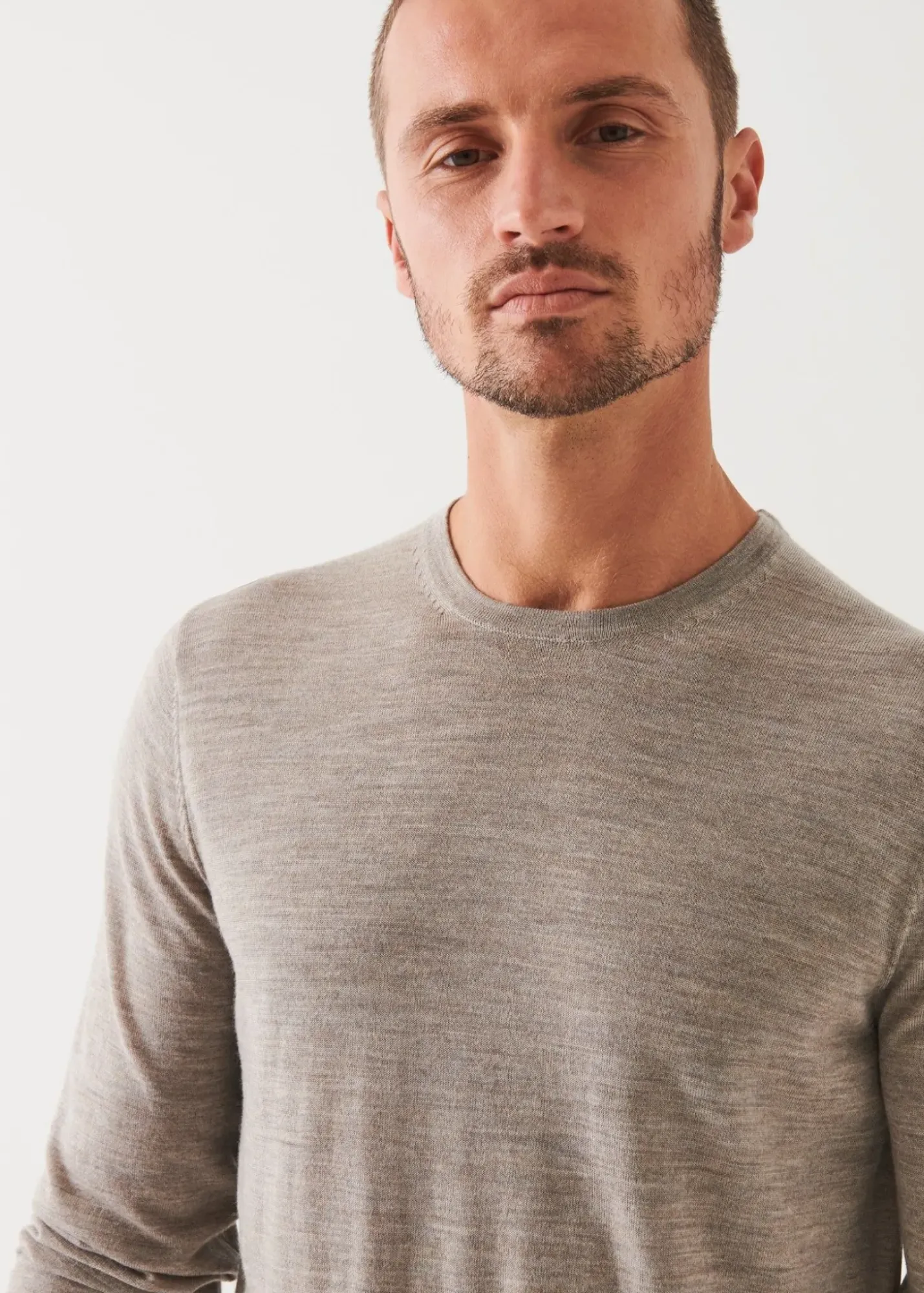 PATRICK ASSARAF Extra-Fine Merino Crewneck|Men Knitwear