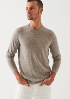 PATRICK ASSARAF Extra-Fine Merino Crewneck|Men Knitwear