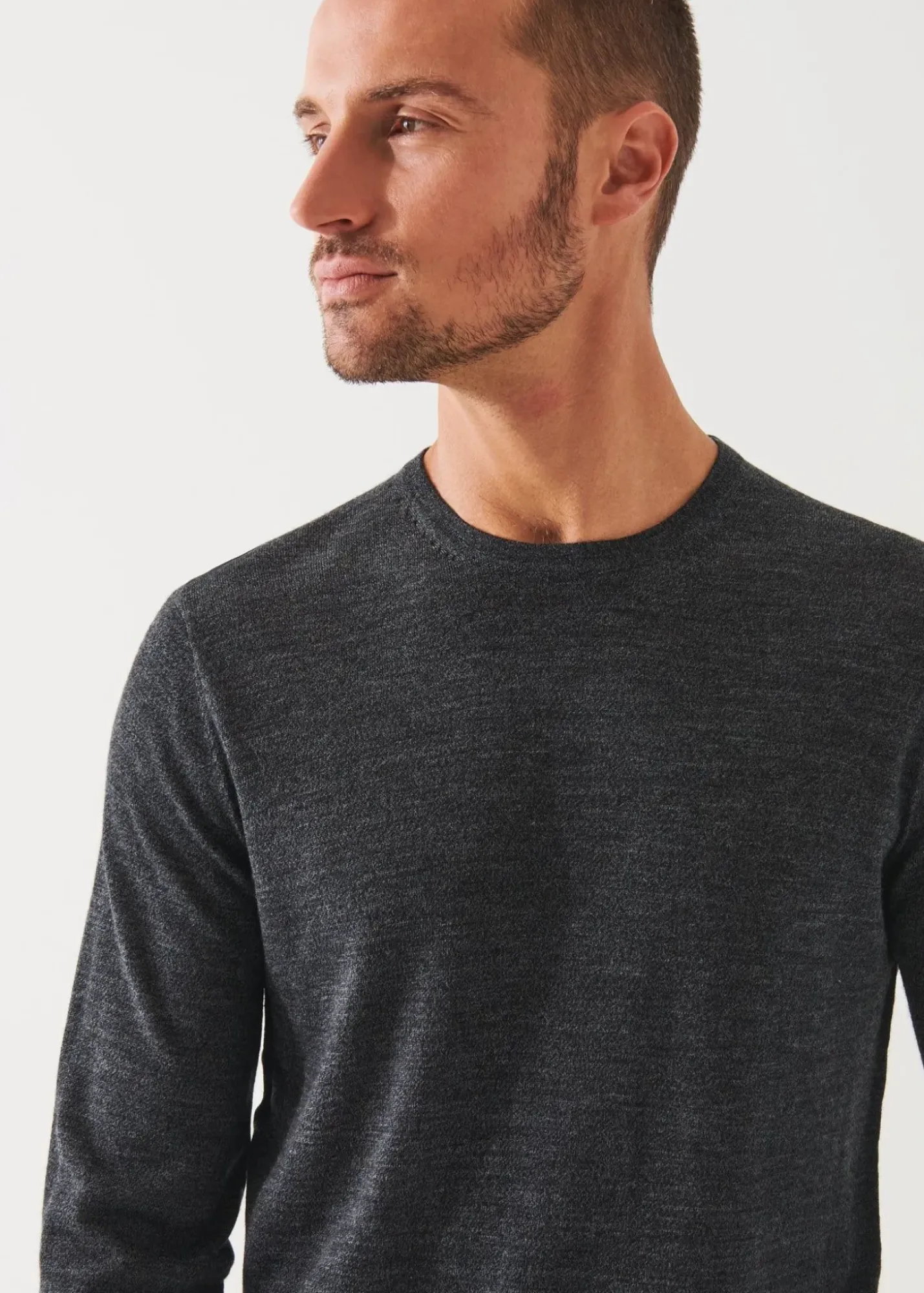 PATRICK ASSARAF Extra-Fine Merino Crewneck|Men Knitwear