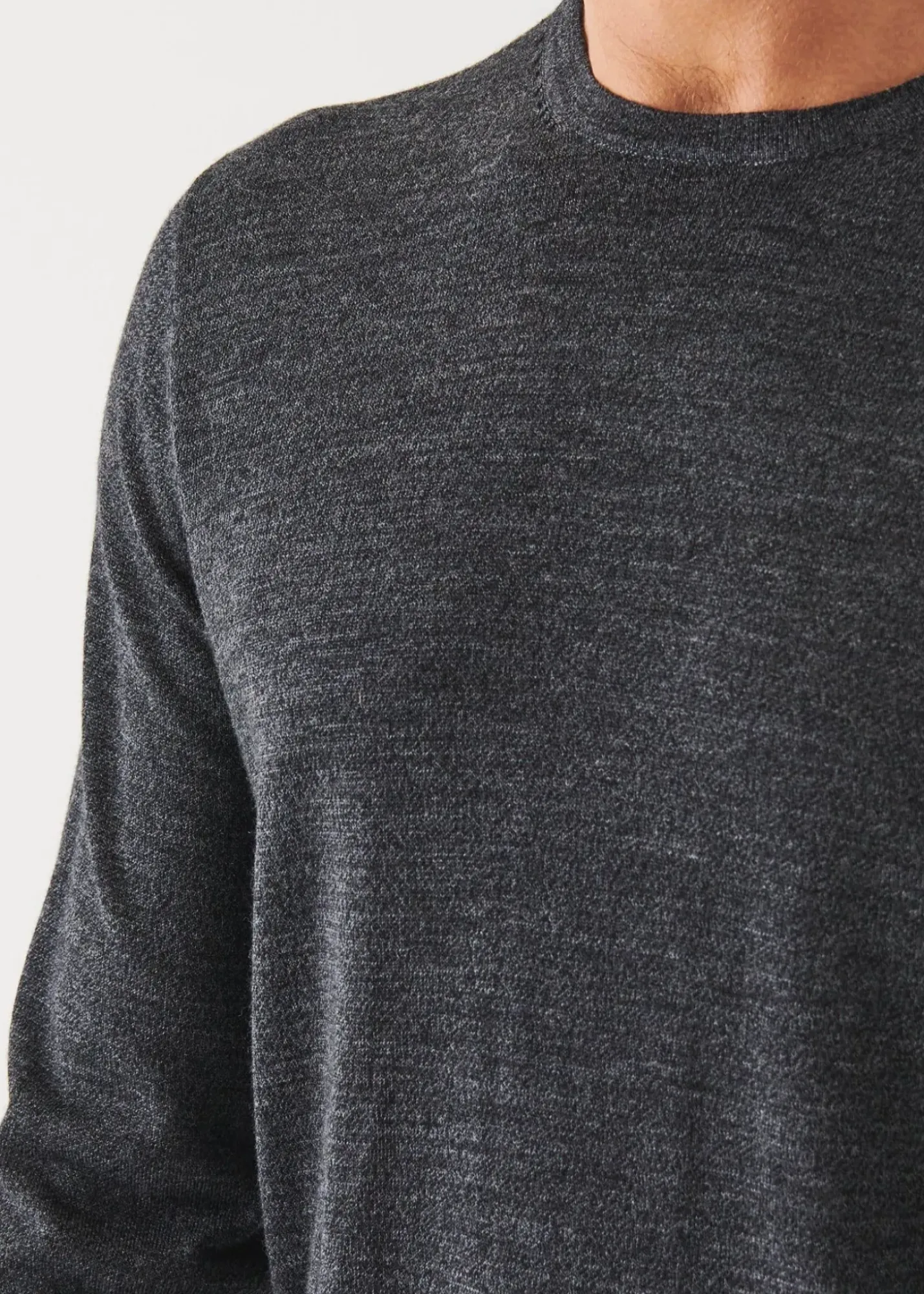 PATRICK ASSARAF Extra-Fine Merino Crewneck|Men Knitwear
