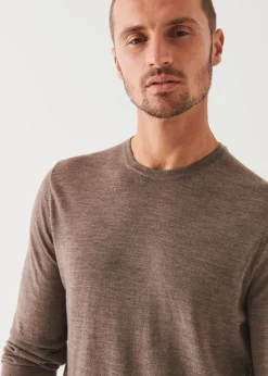 PATRICK ASSARAF Extra-Fine Merino Crewneck|Men Knitwear
