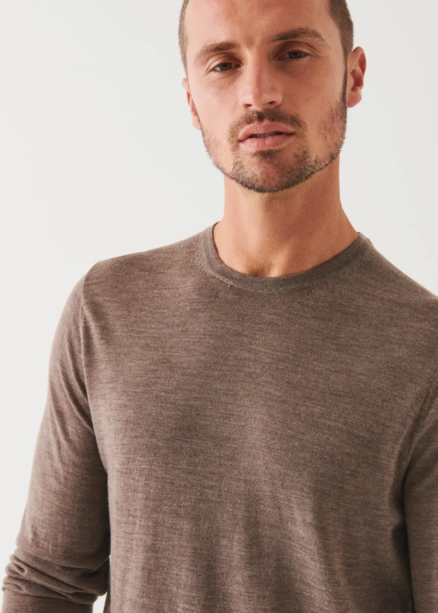 PATRICK ASSARAF Extra-Fine Merino Crewneck|Men Knitwear