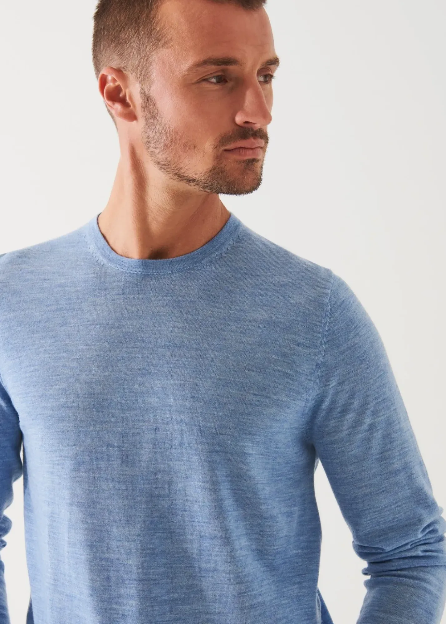 PATRICK ASSARAF Extra-Fine Merino Crewneck|Men Knitwear