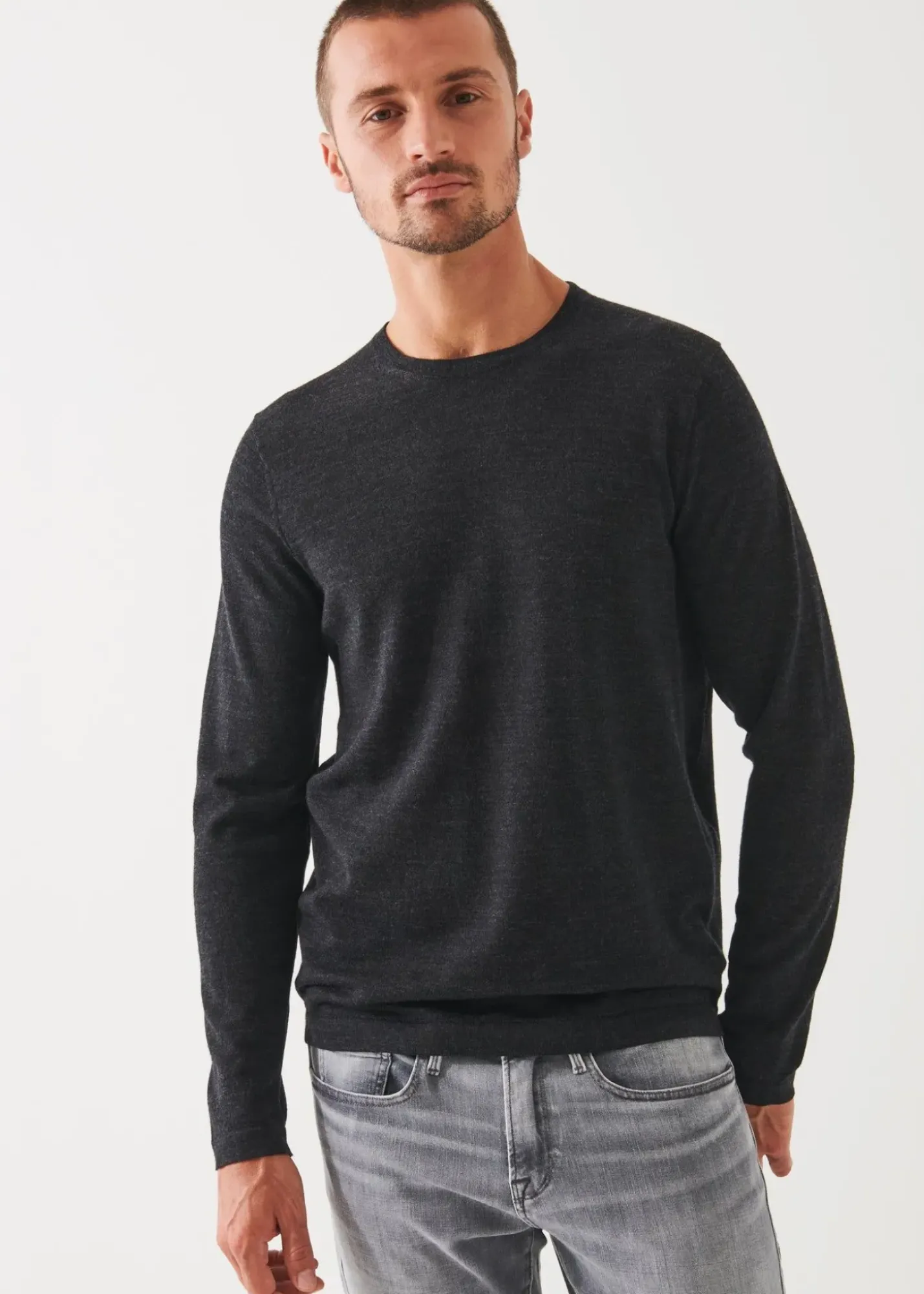 PATRICK ASSARAF Extra-Fine Merino Crewneck|Men Knitwear