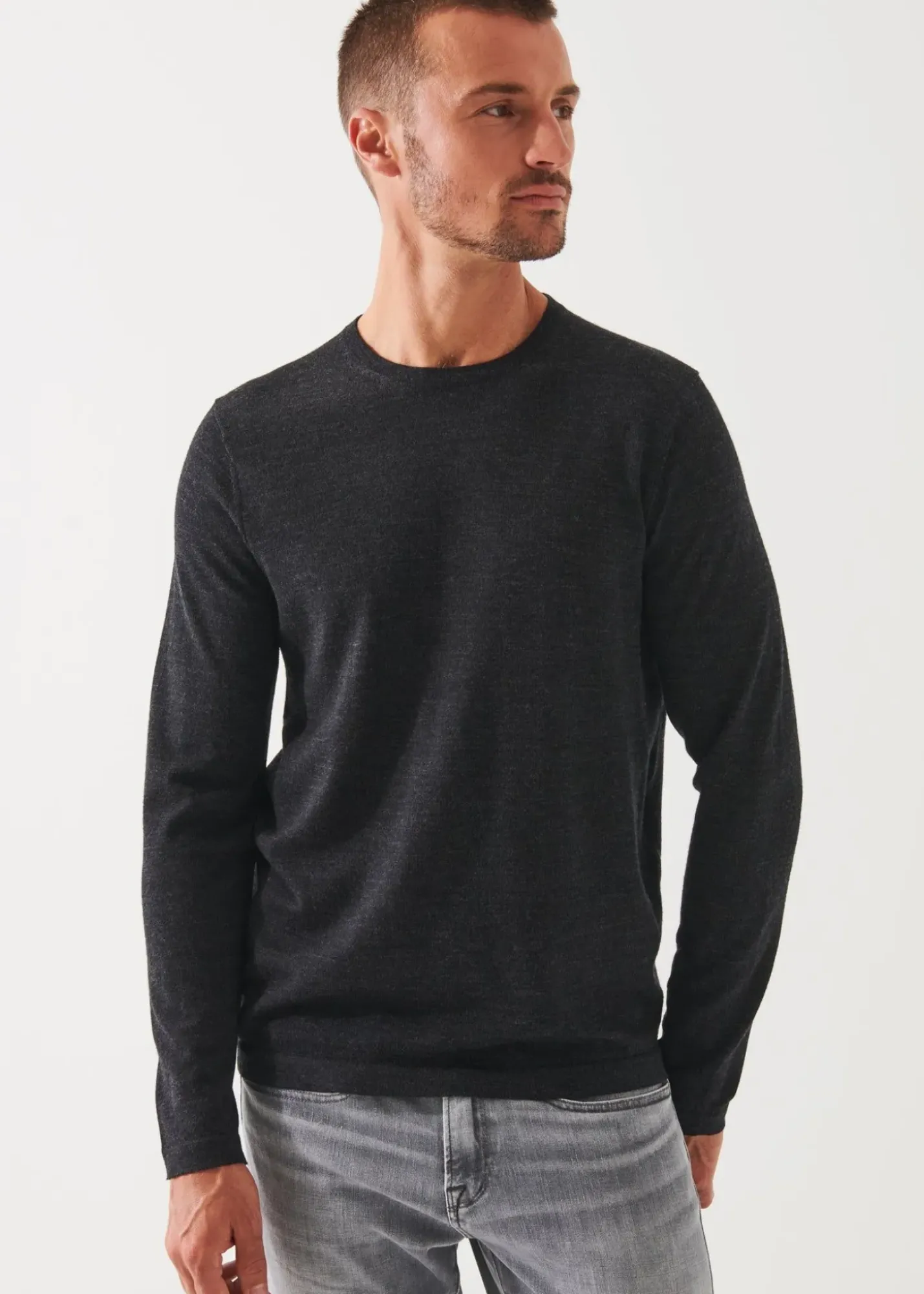PATRICK ASSARAF Extra-Fine Merino Crewneck|Men Knitwear