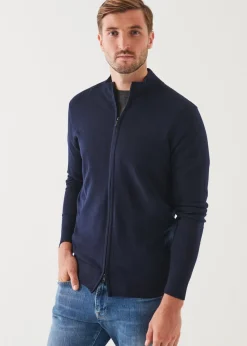 PATRICK ASSARAF Extra-Fine Merino Full Zip|Men Knitwear