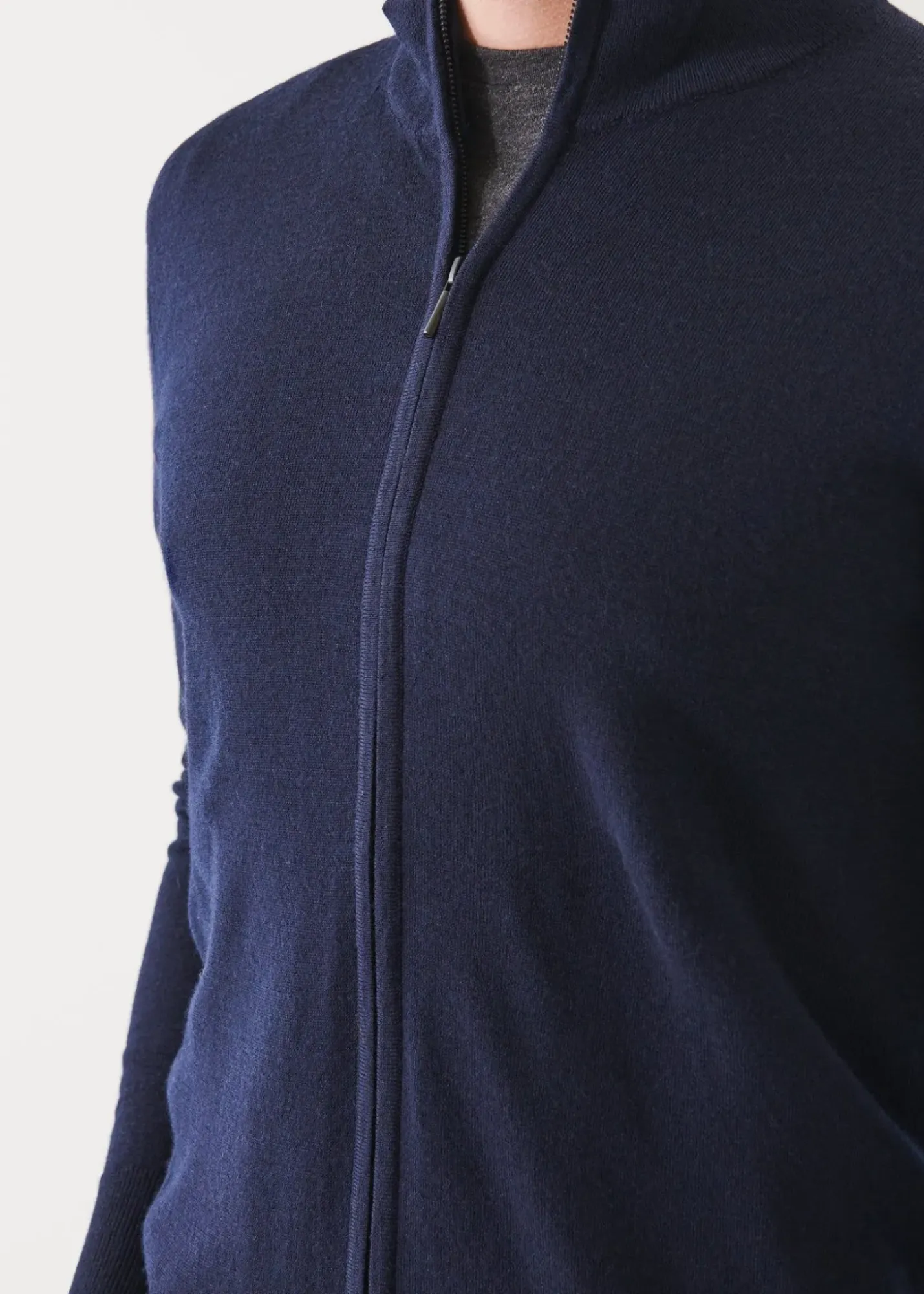 PATRICK ASSARAF Extra-Fine Merino Full Zip|Men Knitwear