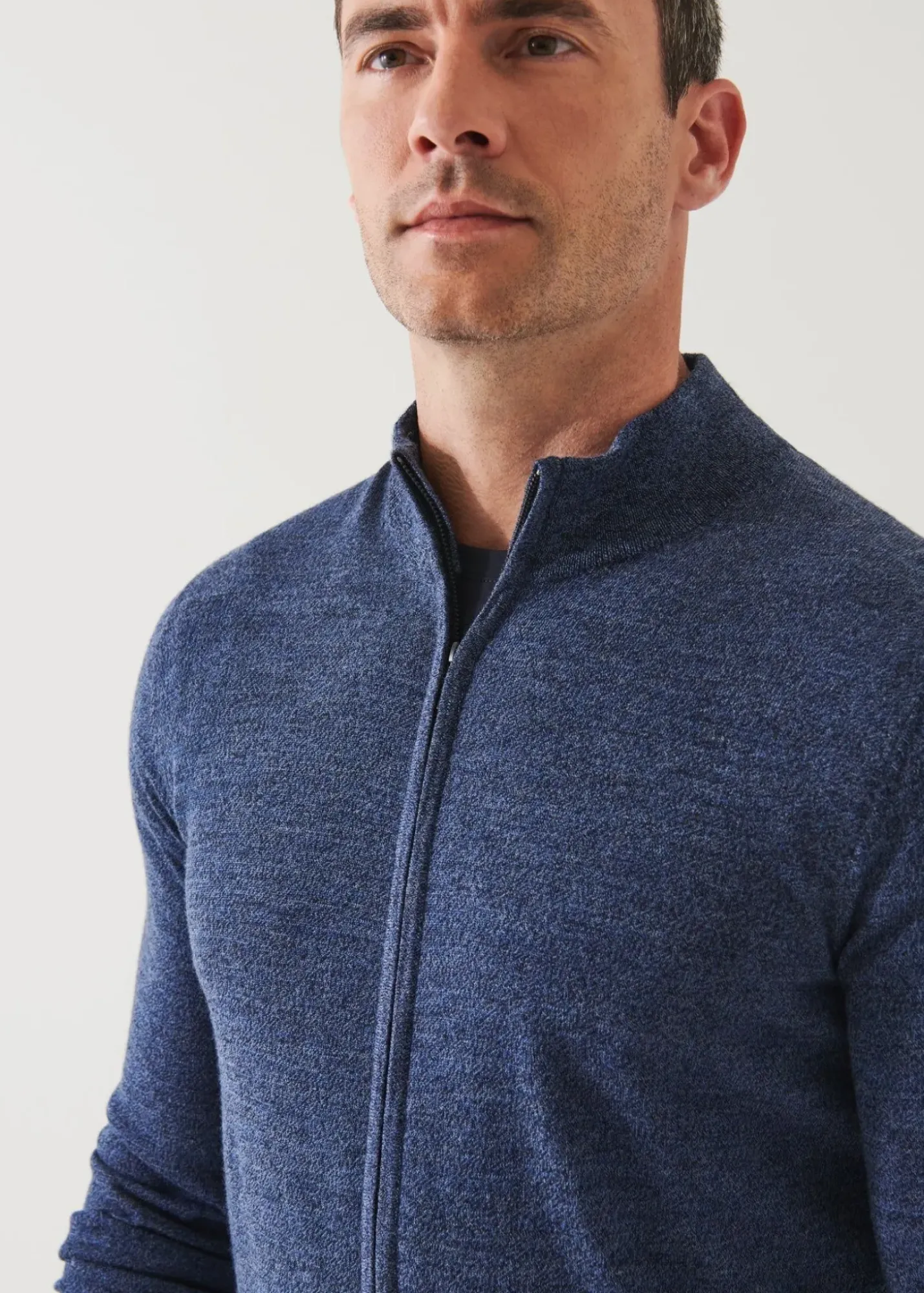 PATRICK ASSARAF Extra-Fine Merino Full Zip|Men Knitwear