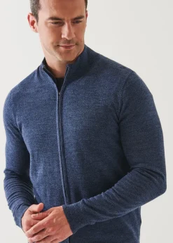 PATRICK ASSARAF Extra-Fine Merino Full Zip|Men Knitwear