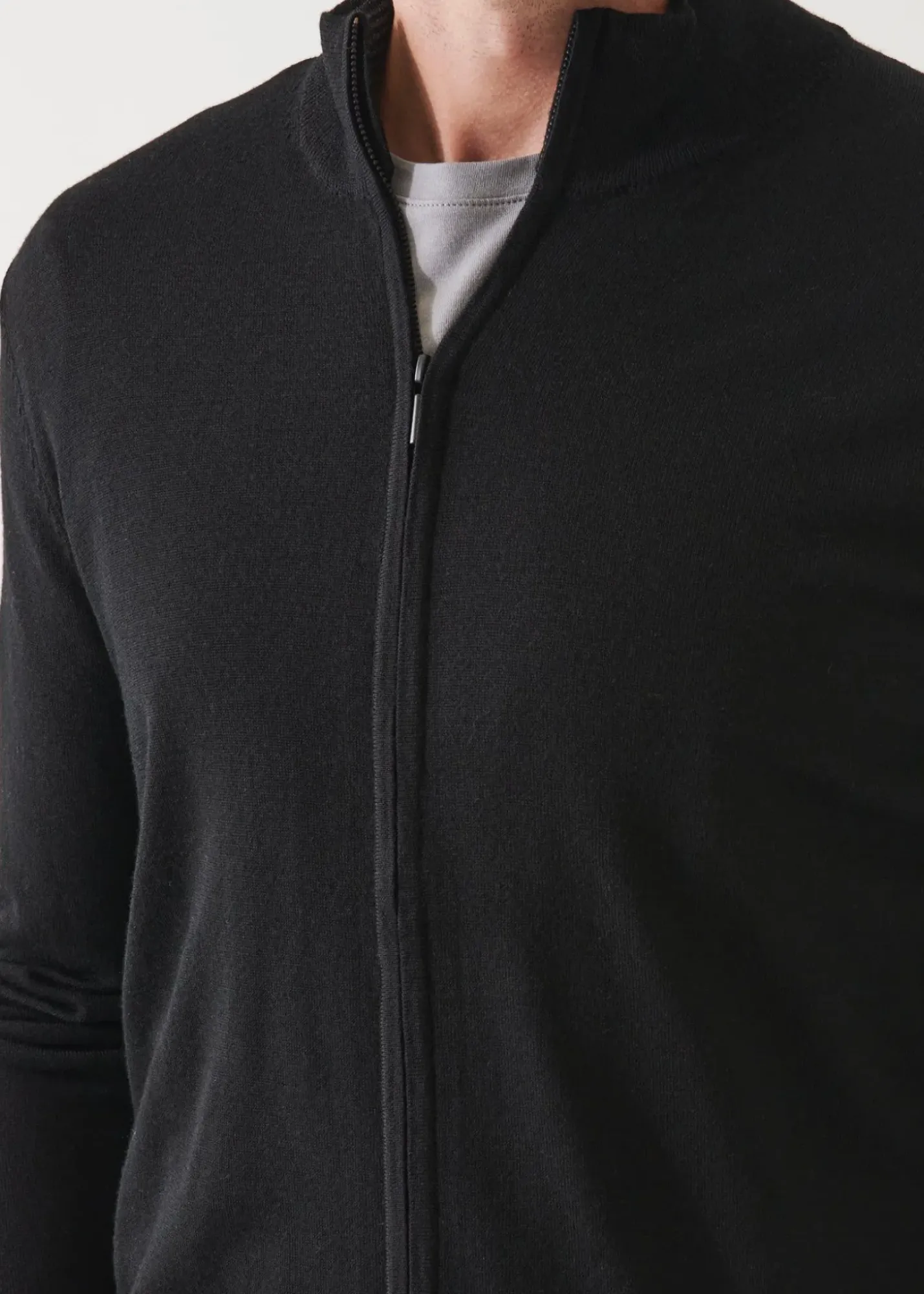 PATRICK ASSARAF Extra-Fine Merino Full Zip|Men Knitwear