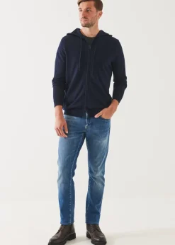 PATRICK ASSARAF Extra-Fine Merino Full Zip Hoodie|Men Knitwear