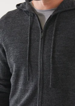 PATRICK ASSARAF Extra-Fine Merino Full Zip Hoodie|Men Knitwear