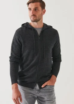 PATRICK ASSARAF Extra-Fine Merino Full Zip Hoodie|Men Knitwear