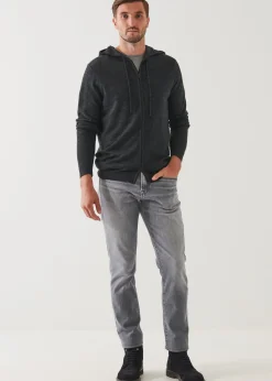 PATRICK ASSARAF Extra-Fine Merino Full Zip Hoodie|Men Knitwear
