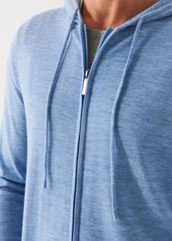 PATRICK ASSARAF Extra-Fine Merino Full Zip Hoodie|Men Knitwear