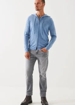 PATRICK ASSARAF Extra-Fine Merino Full Zip Hoodie|Men Knitwear
