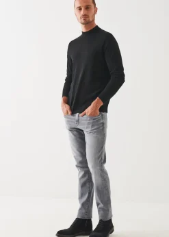 PATRICK ASSARAF Extra-Fine Merino Mock Neck|Men Knitwear