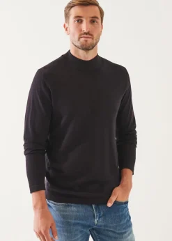 PATRICK ASSARAF Extra-Fine Merino Mock Neck|Men Knitwear