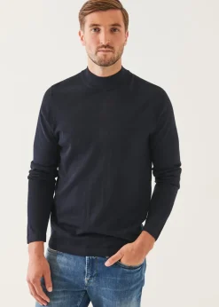 PATRICK ASSARAF Extra-Fine Merino Mock Neck|Men Knitwear
