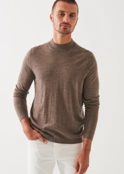 PATRICK ASSARAF Extra-Fine Merino Mock Neck|Men Knitwear