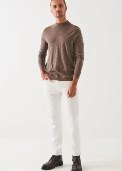 PATRICK ASSARAF Extra-Fine Merino Mock Neck|Men Knitwear