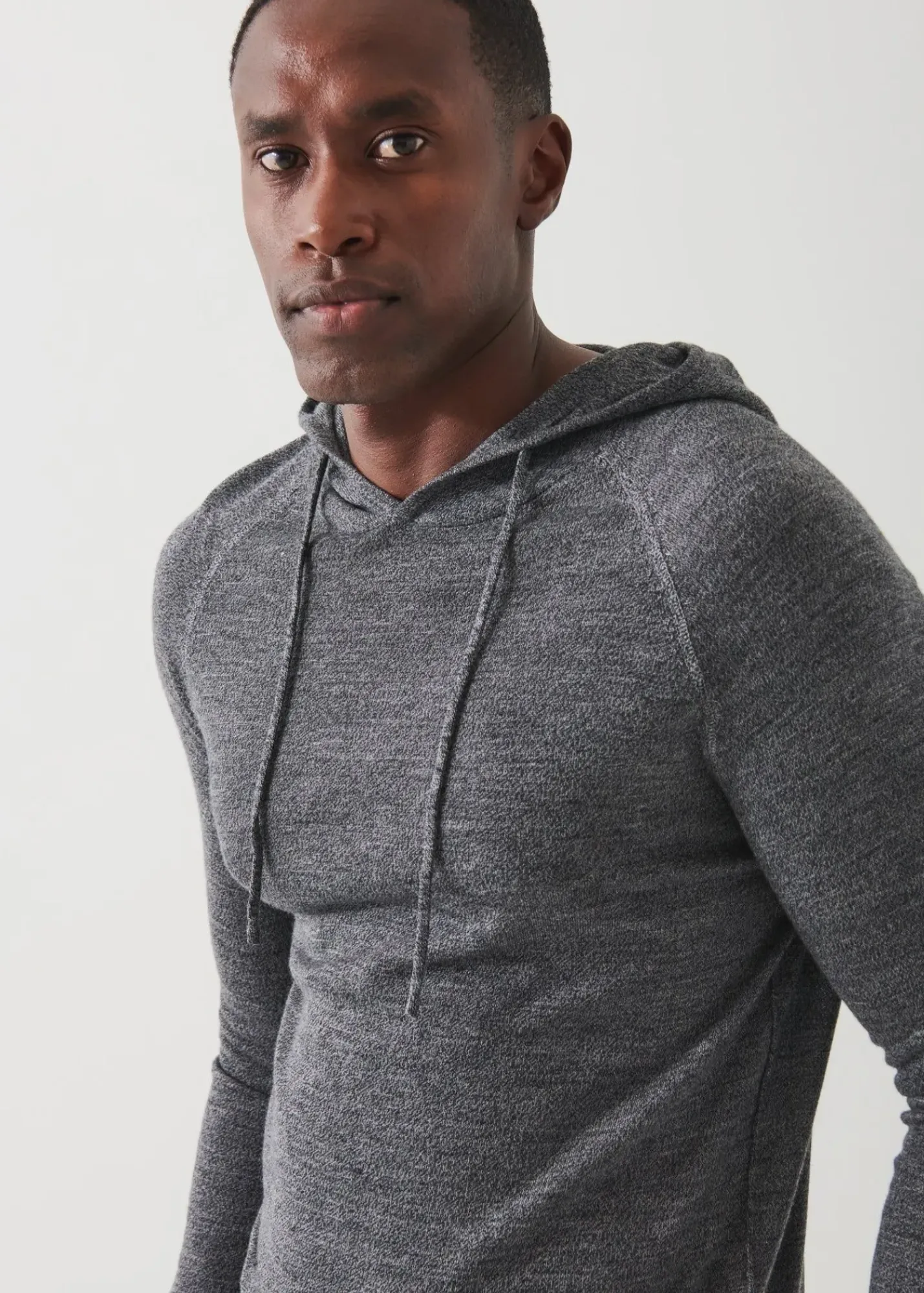 PATRICK ASSARAF Extra-Fine Merino Popover Hoodie|Men Knitwear