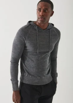 PATRICK ASSARAF Extra-Fine Merino Popover Hoodie|Men Knitwear