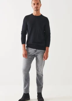 PATRICK ASSARAF Extra-Fine Merino Raglan Crewneck|Men Knitwear
