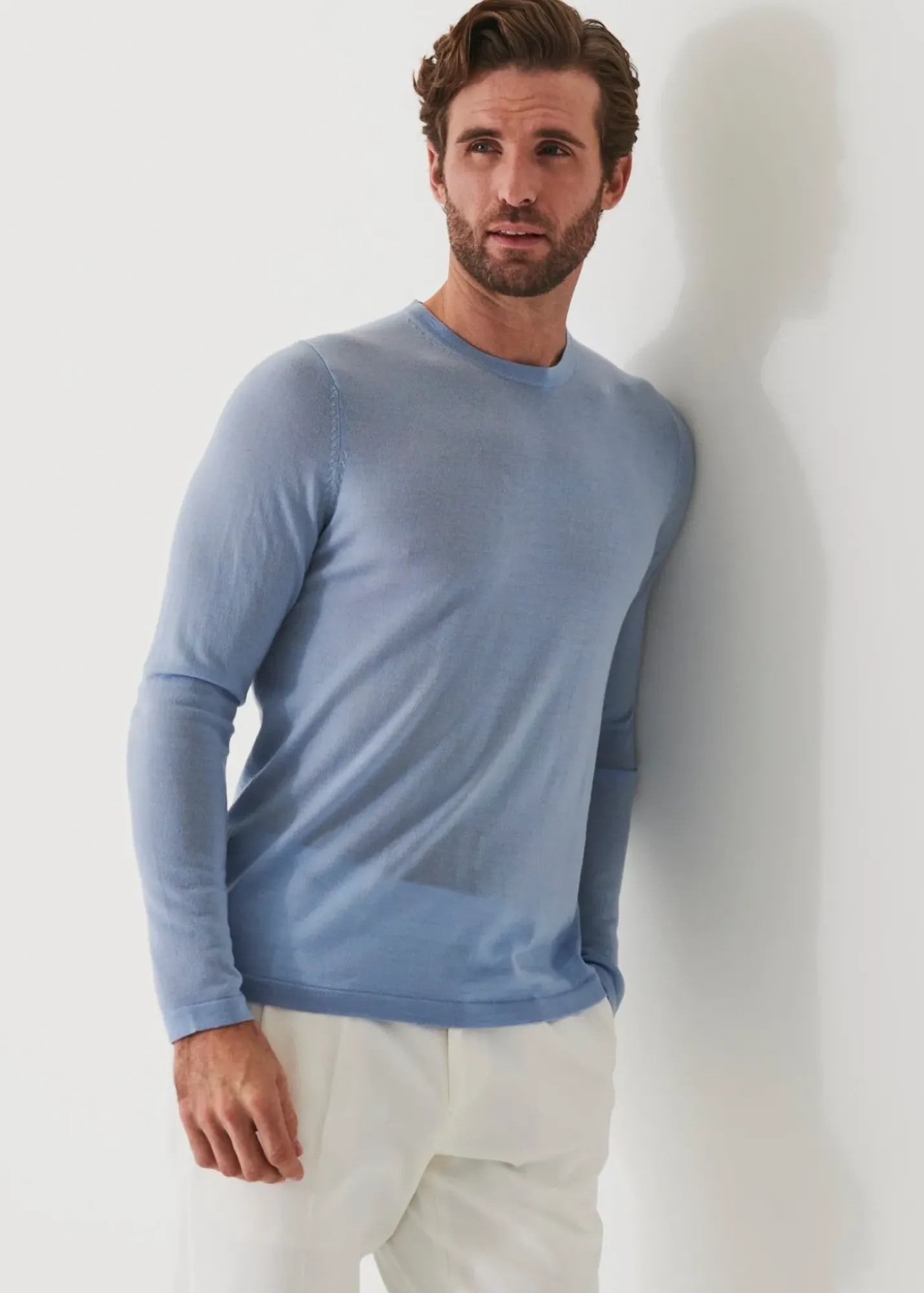 PATRICK ASSARAF Extra-Fine Merino Sweater|Men Knitwear