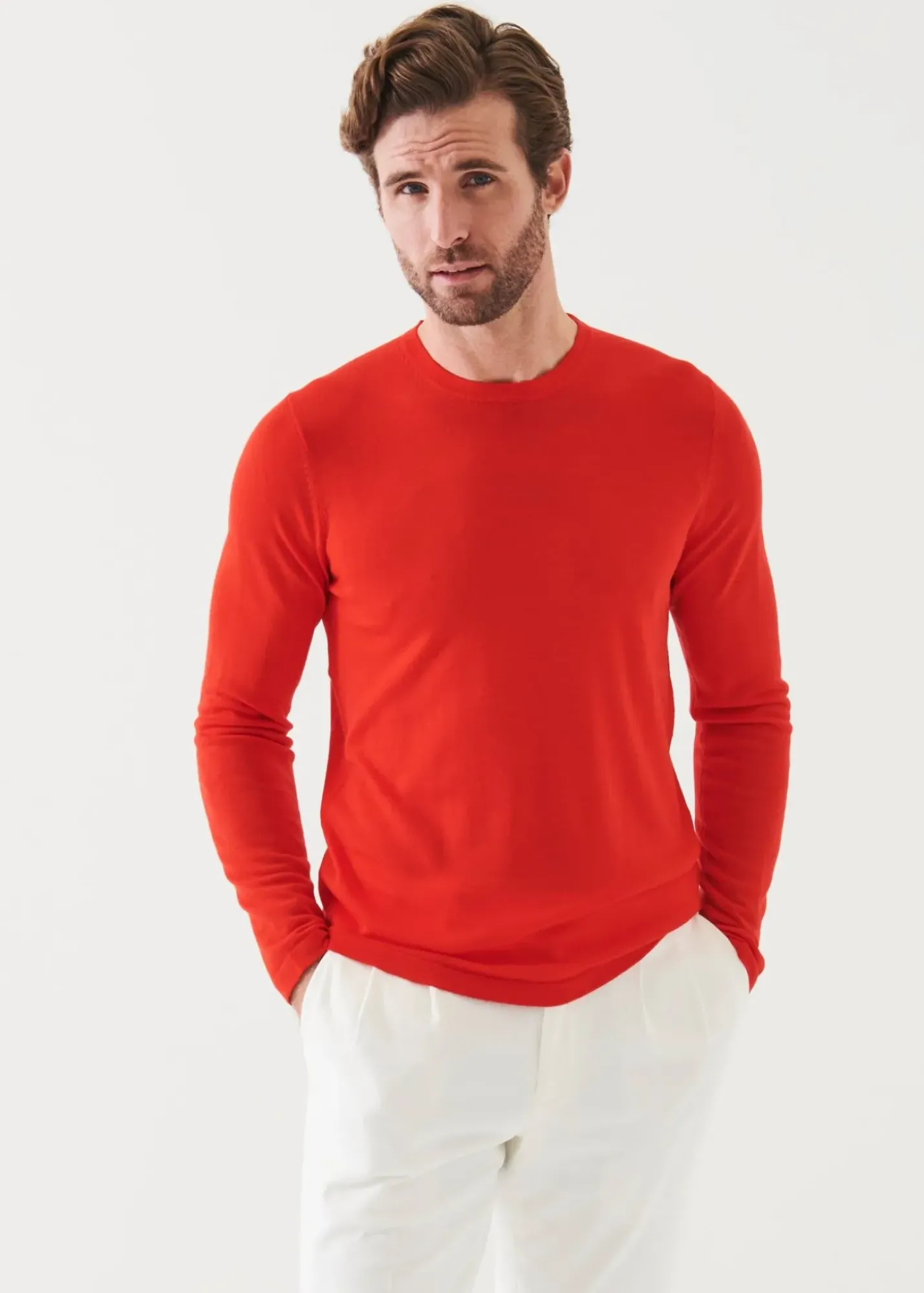 PATRICK ASSARAF Extra-Fine Merino Sweater|Men Knitwear