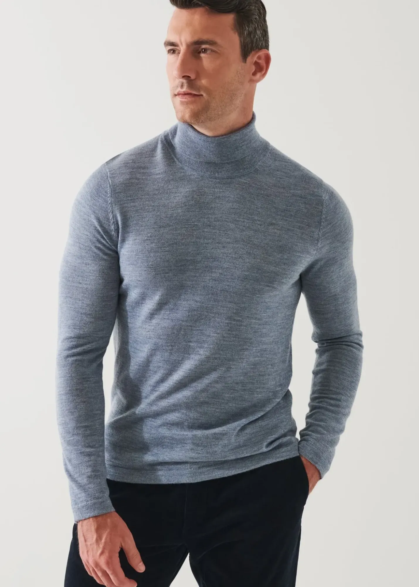 PATRICK ASSARAF Extra-Fine Merino Turtleneck|Men Knitwear