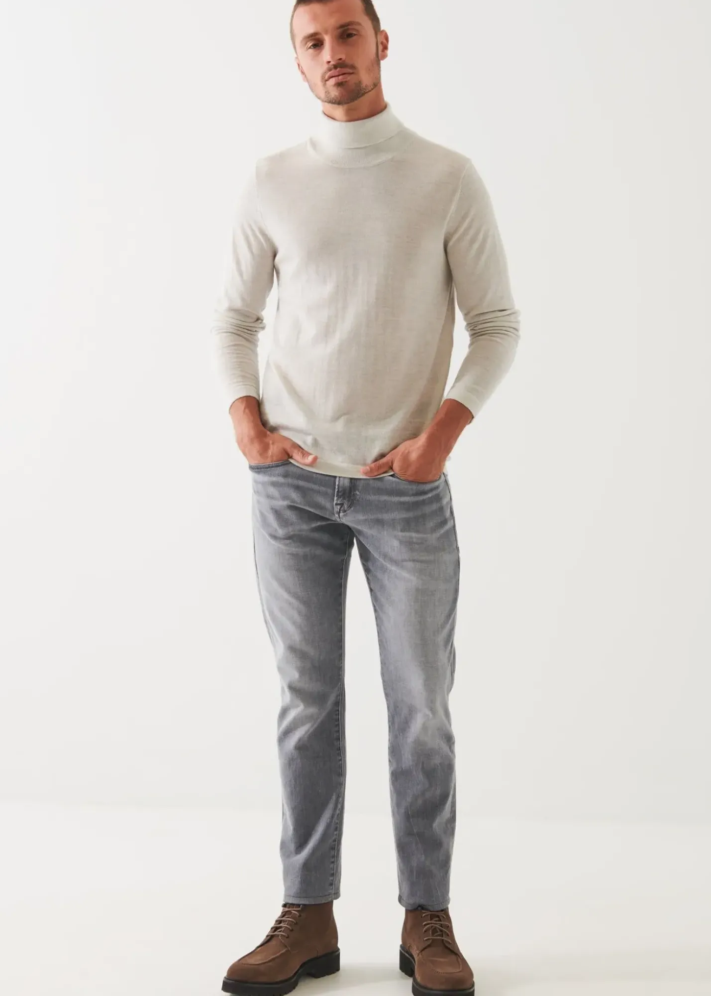 PATRICK ASSARAF Extra-Fine Merino Turtleneck|Men Knitwear