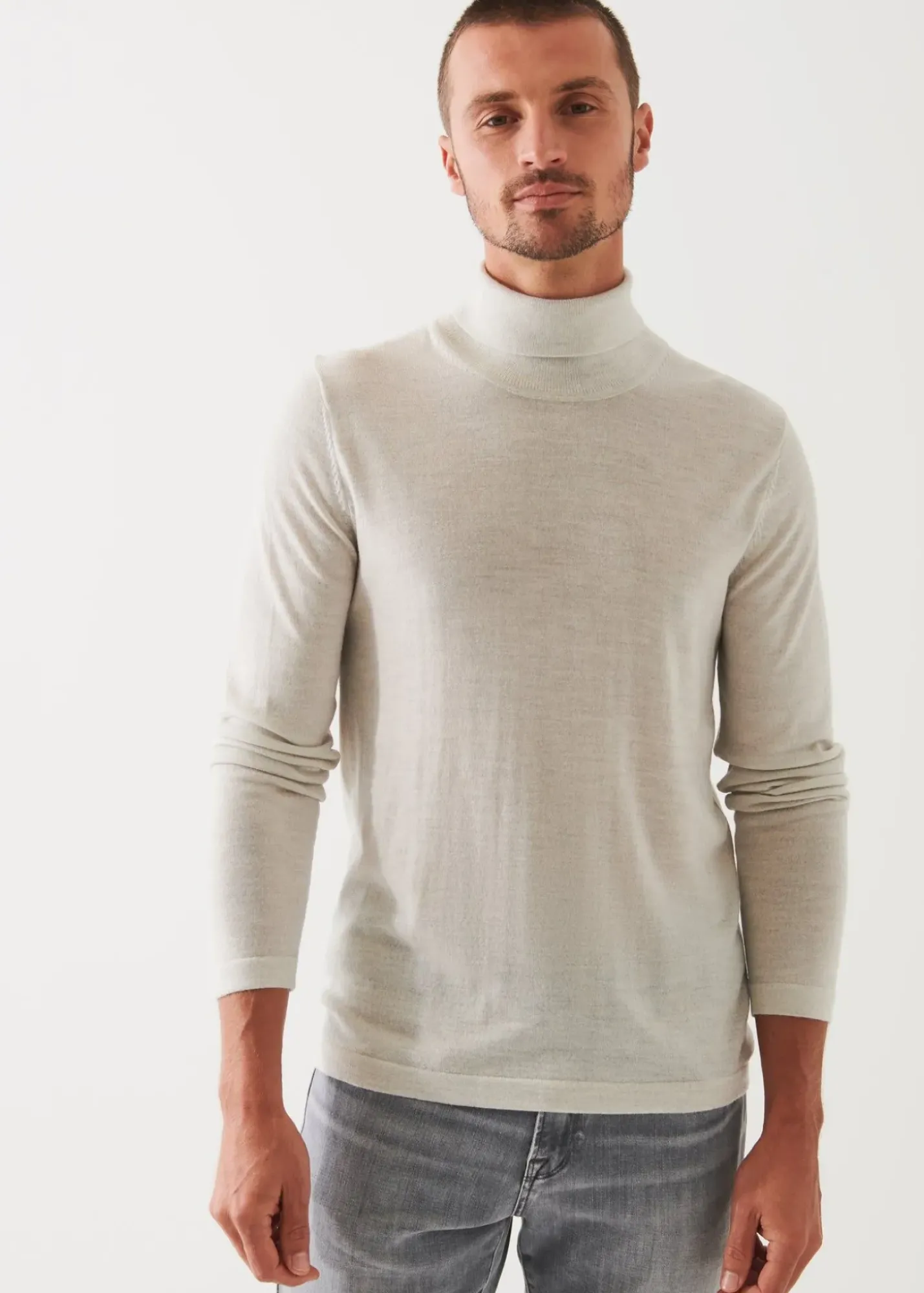 PATRICK ASSARAF Extra-Fine Merino Turtleneck|Men Knitwear