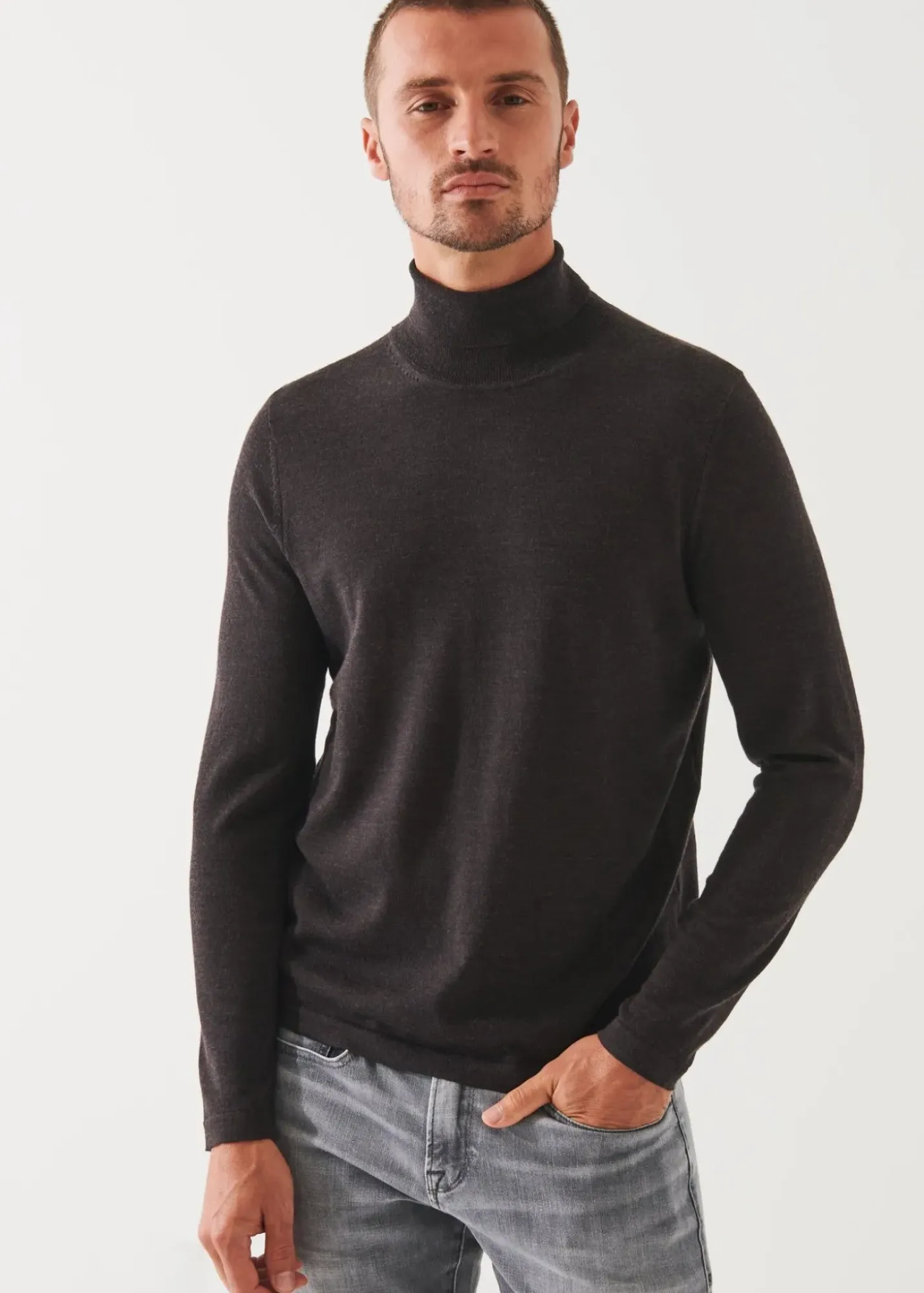 PATRICK ASSARAF Extra-Fine Merino Turtleneck|Men Knitwear