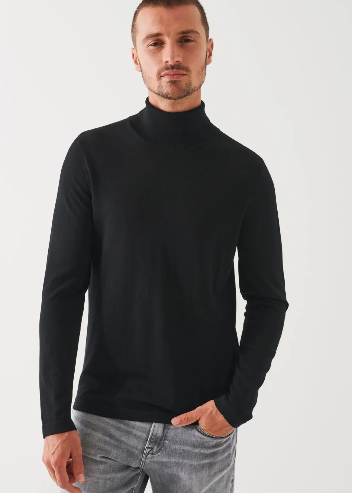 PATRICK ASSARAF Extra-Fine Merino Turtleneck|Men Knitwear