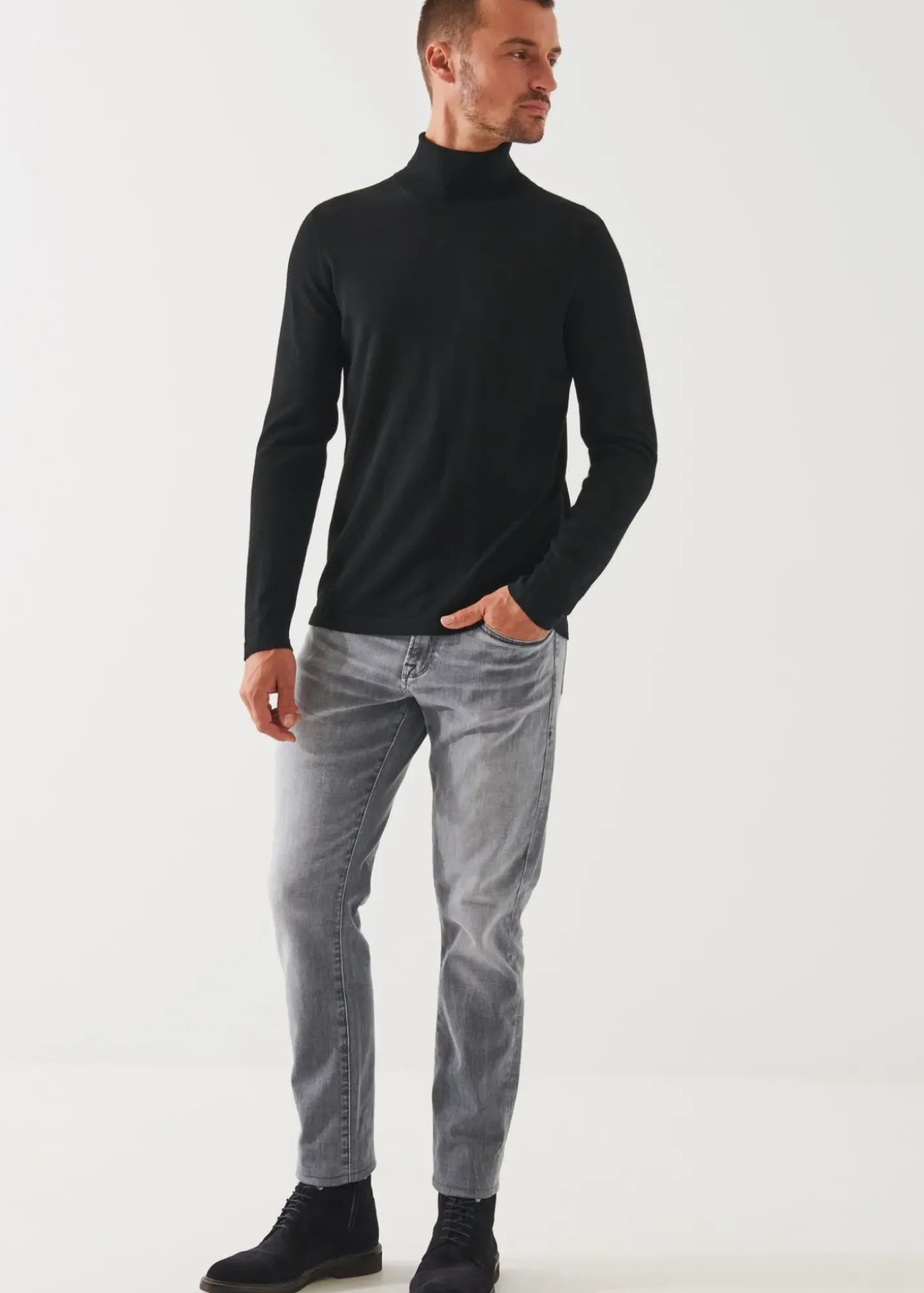 PATRICK ASSARAF Extra-Fine Merino Turtleneck|Men Knitwear
