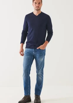 PATRICK ASSARAF Extra-Fine Merino V-Neck|Men Knitwear