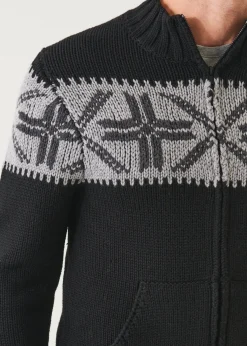 PATRICK ASSARAF Fairisle Zip-Up Cardigan|Men Knitwear