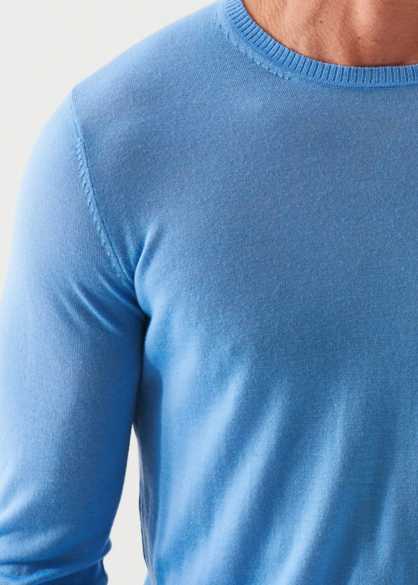 PATRICK ASSARAF Fine Gauge Merino Wool Crewneck|Men Knitwear