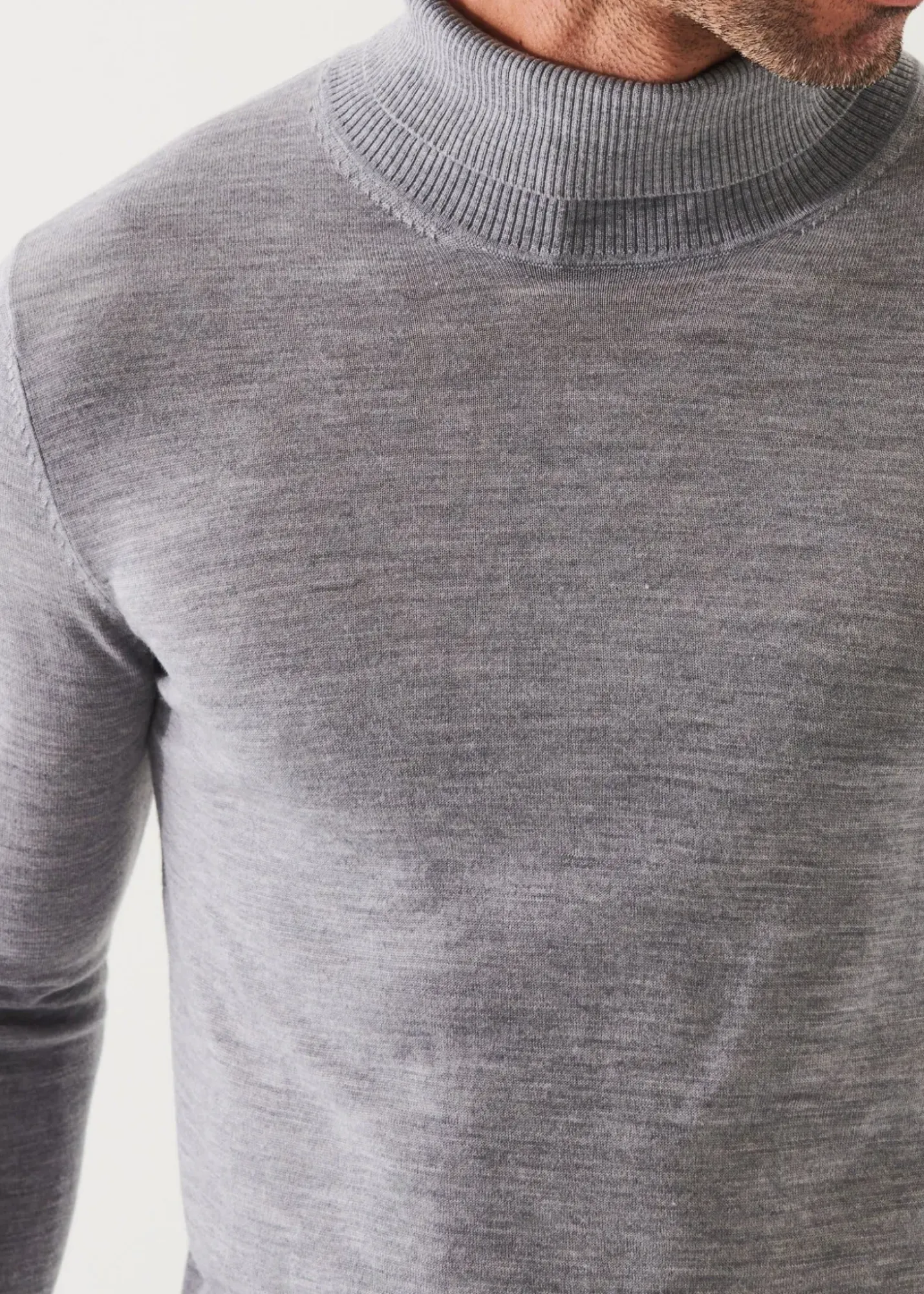 PATRICK ASSARAF Fine Gauge Merino Wool Turtleneck|Men Knitwear