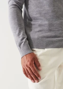 PATRICK ASSARAF Fine Gauge Merino Wool Turtleneck|Men Knitwear