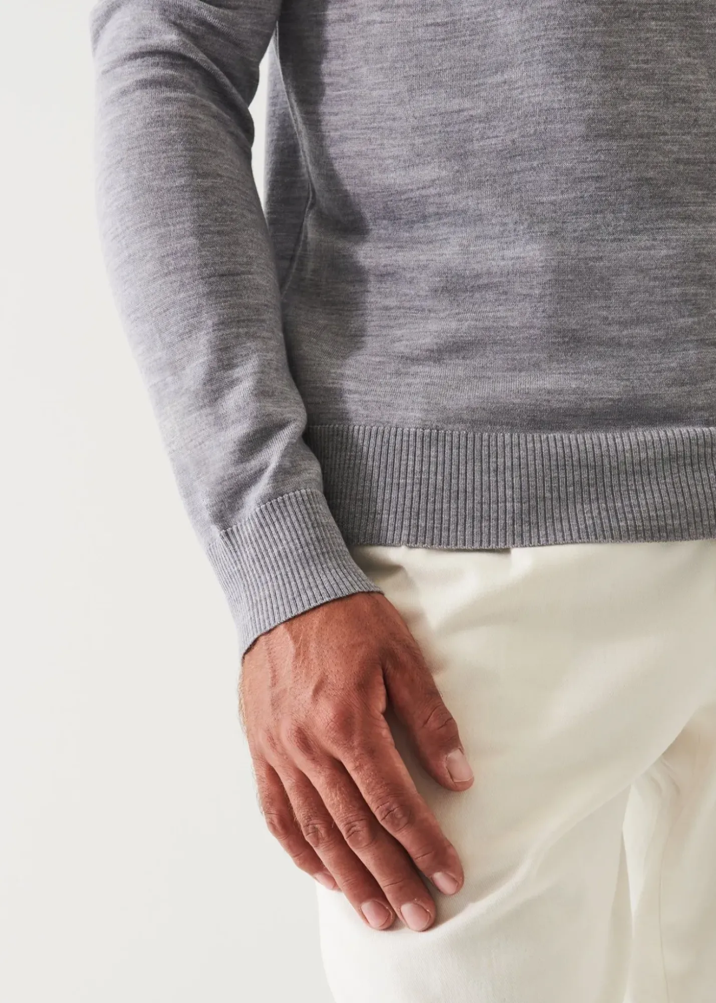 PATRICK ASSARAF Fine Gauge Merino Wool Turtleneck|Men Knitwear